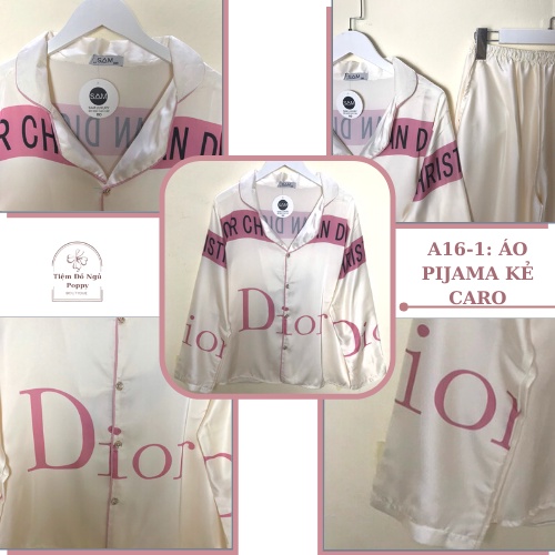 Bộ mặc nhà nữ Pijama lụa Latin cao cấp quần dài Poppy-Dor Mickey. | BigBuy360 - bigbuy360.vn