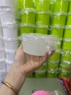 Hủ đựng kem 200g trắng đục