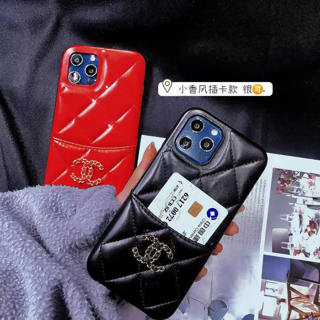 Ốp điện thoại mặt da có ngăn đựng thẻ cho For Iphone13 12pro Max (6.7) I6 6s Ix Xs Max Xr 2020se I7 I8 Plus