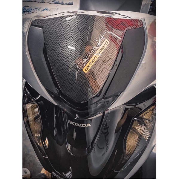 DDXM - V10/14BN &amp; v13/2H - DECAL TEM CHỮ AKANA CARBON WIZARD DÁN TRANG TRÍ XE MÁY, ...