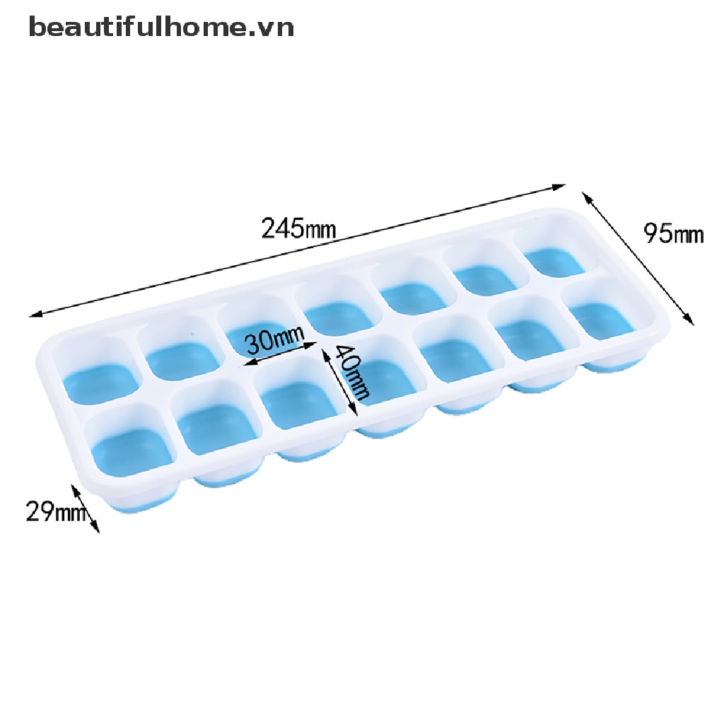 Khuôn Silicone Làm Đá / Thạch / Cocktail Có Tay Cầm Tiện Dụng