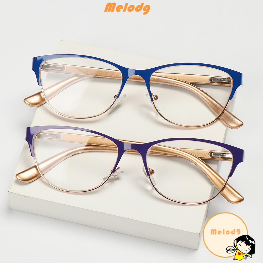 Mắt Kính Chống Mệt Mỏi Gọng Kim Loại +1.0 +3.5 Màu Sắc Retro