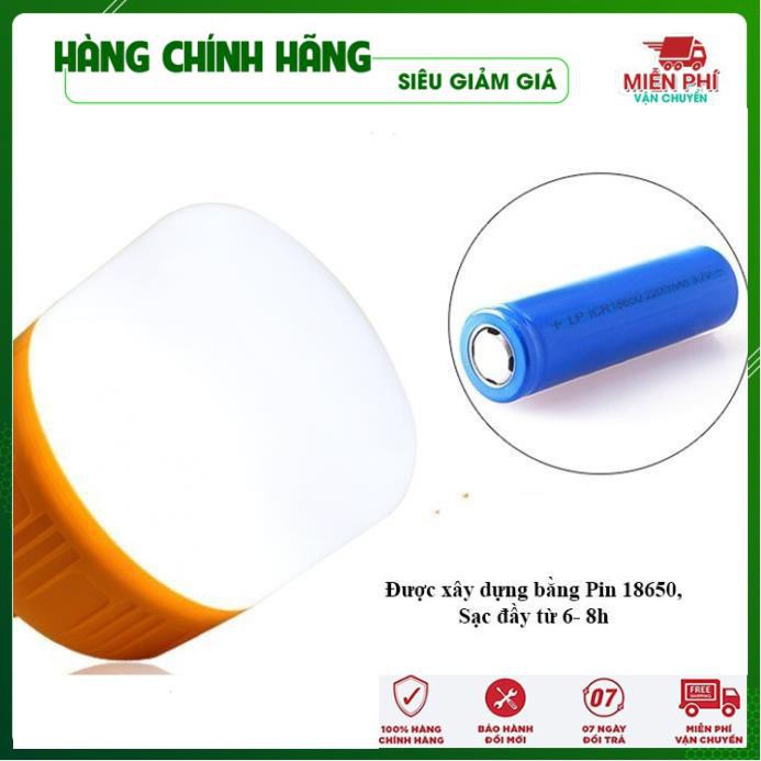 FREESHIP - LOẠI 1 Bóng đèn tích điện 100W - Đèn led sạc tích điện có móc treo - Gia Dụng Thông Minh