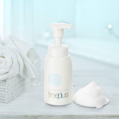 Bọt Rửa Mặt Dưỡng Ẩm Dịu Nhẹ, Làm Sạch Sâu Freeplus Mild Moisture, Mild Foam Soap
