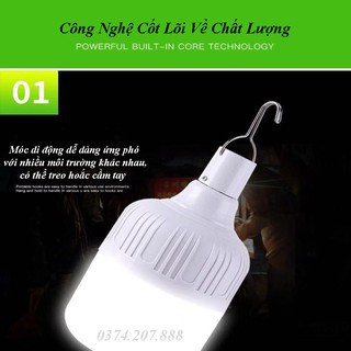 Bóng Đèn, Bóng Đèn Led Sạc Tích Điện Đa Năng 150W, 260W, 350W, 450W BI