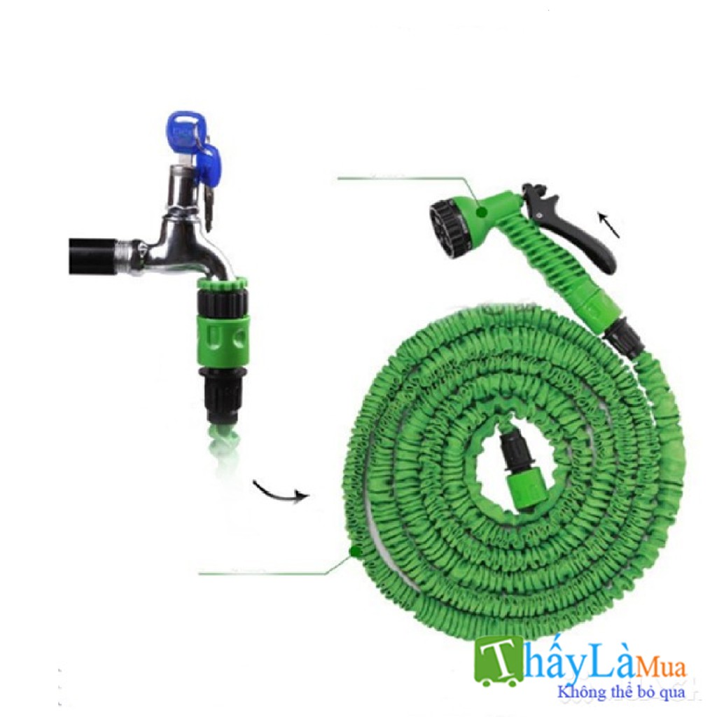 VÒI XỊT NƯỚC CO GIÃN ĐA NĂNG MAGIC HOUSE HotSHOPEMTRANG7VÒI TĂNG ÁP TƯỚI CÂY RỬA XE GIÃN NỞ ĐẾN 30M