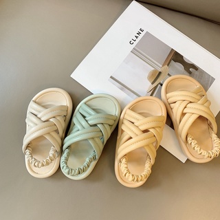 Giày sandal đế mềm đục lỗ phong cách hàn quốc cho bé gái tập đi