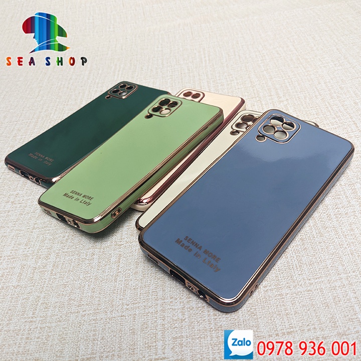 Ốp lưng Samsung A12 4G và 5G Nhựa dẻo - VIỀN BỐNG - Chống sốc - kính cường lực trong suốt - Kính 9D full màn