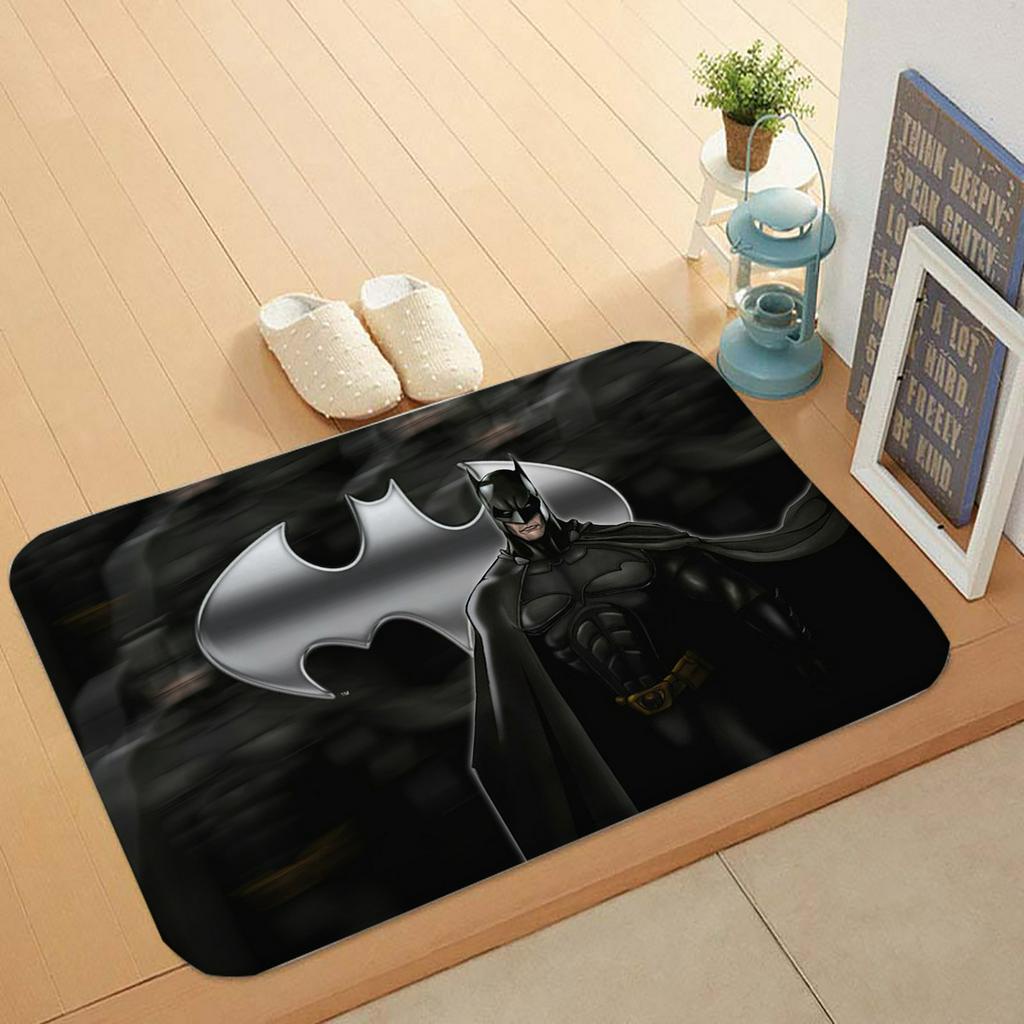 Thảm lót cửa chùi chân Chống Trượt Hình Batman 40x60cm