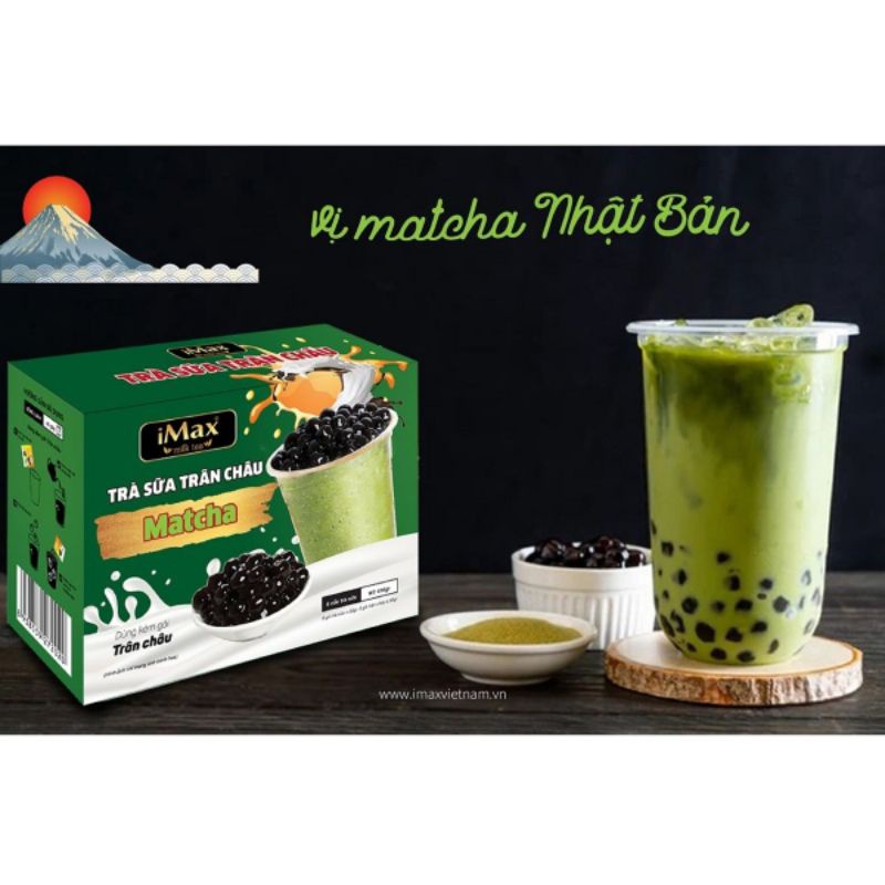 TRÀ SỮA TRÂN CHÂU MATCHA/ ĐƯỜNG ĐEN/ SOCOLA THƠM NGON TIỆN DỤNG ( NOTE VỊ KHI MUA )