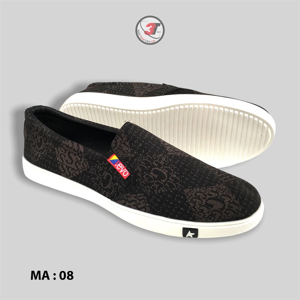 Giày Lười vải  2 LỚP , Slip on nam vải  chất liệu vải SIÊU MỊN  MỀM MẠI ,Đế Cao su đi êm chân , Mẫu mới