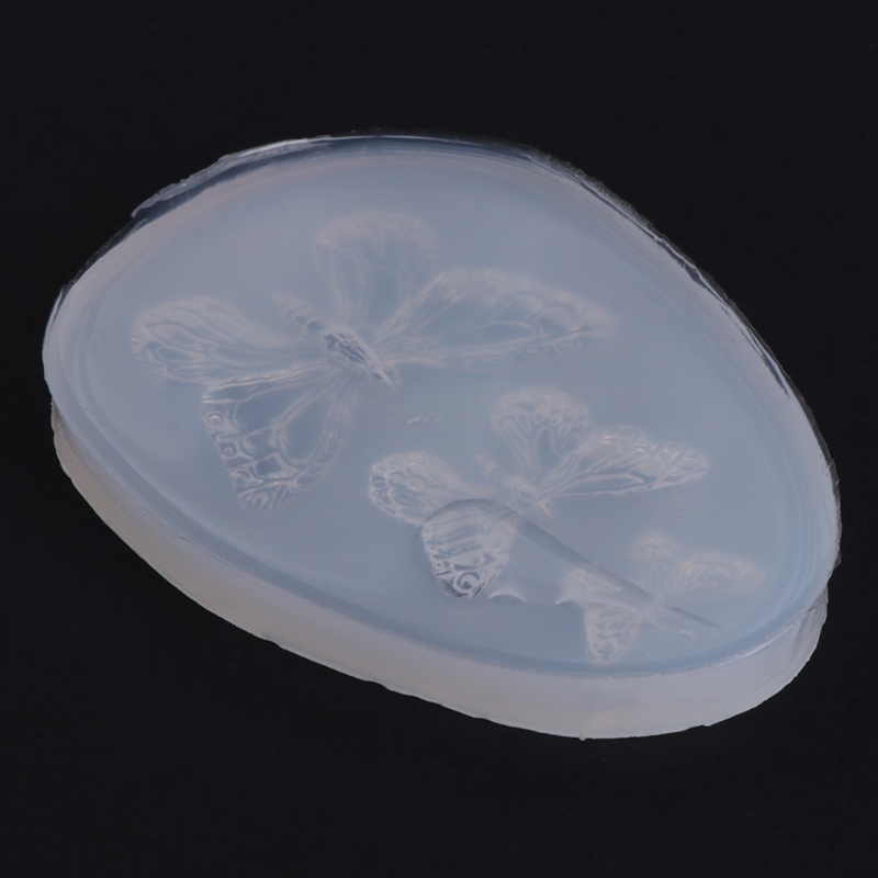 Khuôn Silicon Làm Mặt Dây Chuyền / Móc Khóa Hình Bướm Dễ Thương