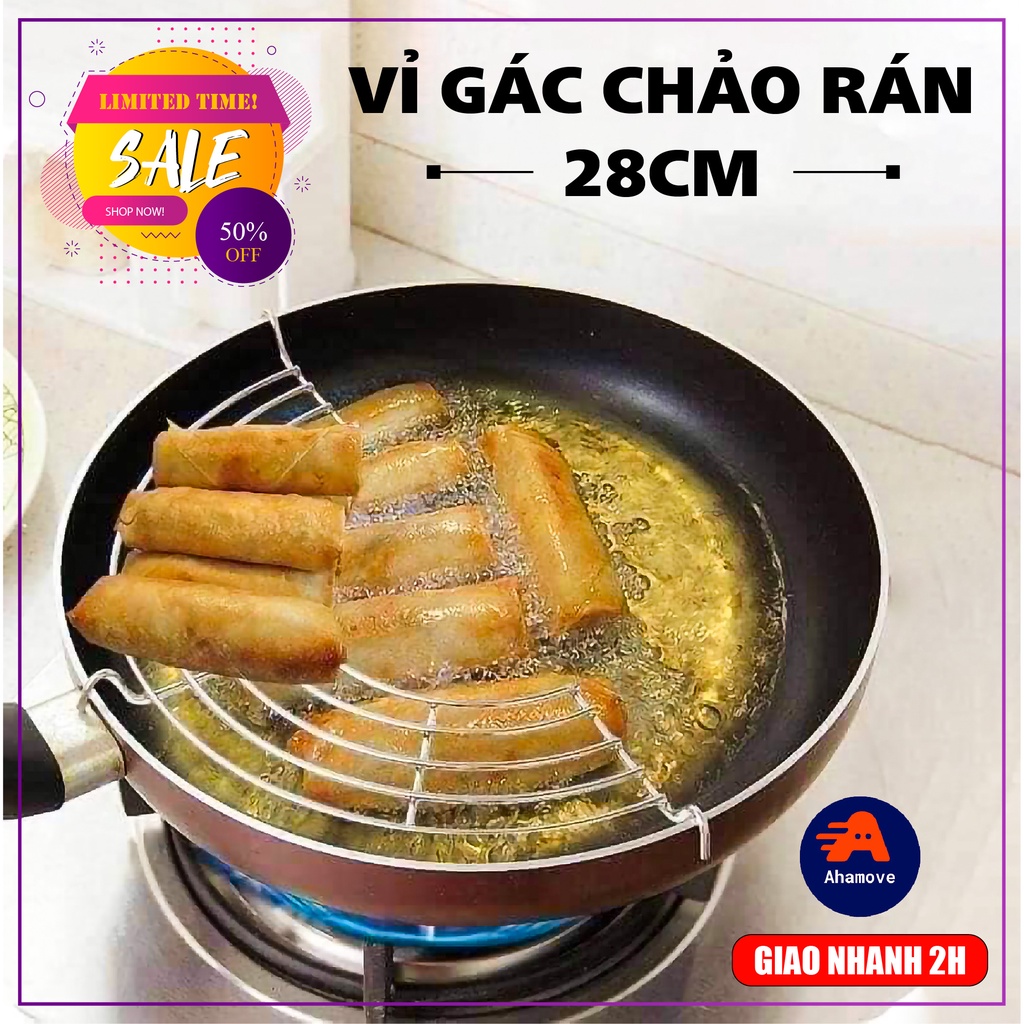 [ SIÊU PHẨM] Giá gác chảo chiên rán ráo dầu mỡ loại bền đẹp