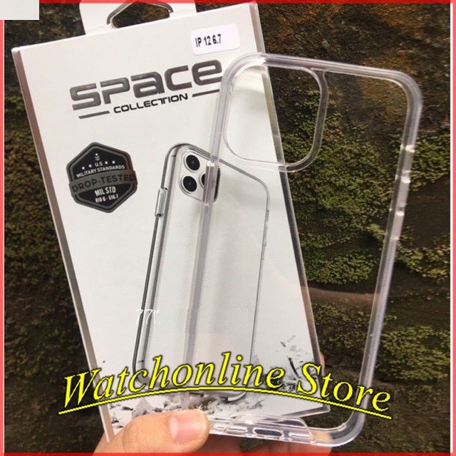 Ốp lưng Space iPhone X / XS / XS max / 12 12 pro max / 11 11 pro max viền dẻo chống sốc không ố màu
