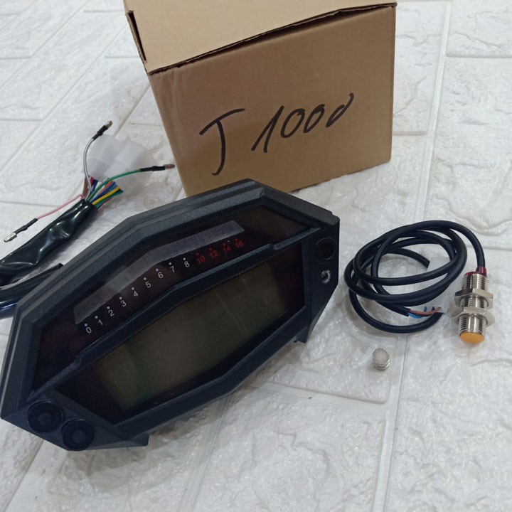 Đồng hồ điện tử xe máy T1000 gắn các loại xe máy có mắt đọc