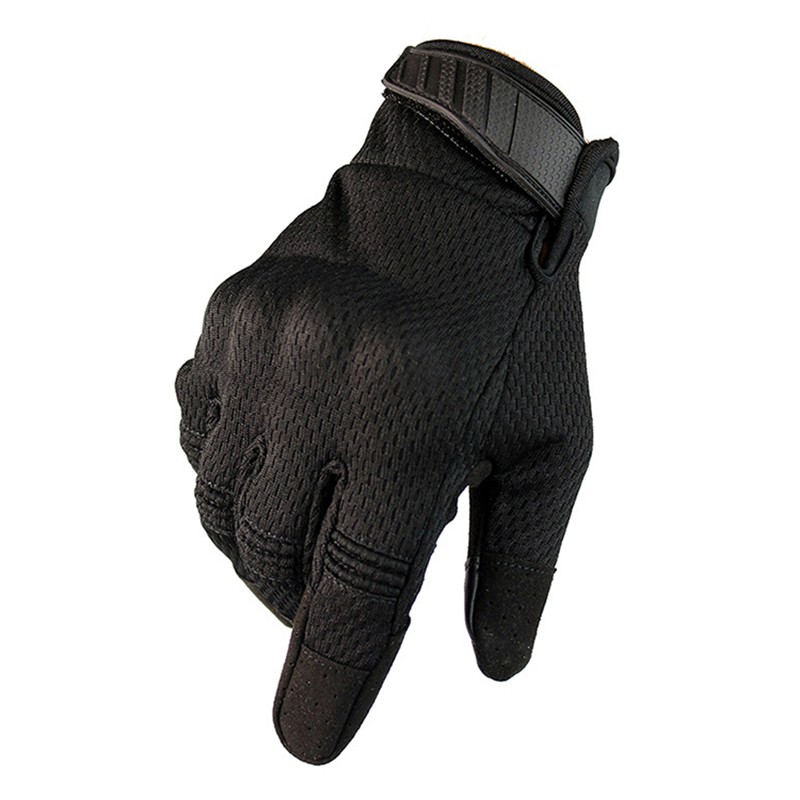 【Ready Stock】 Touch Screen Tactical Anti-collision Full Finger Gloves  Army Paintball Airsoft Bicycle  PU Leather Glove 【LiveliHood】