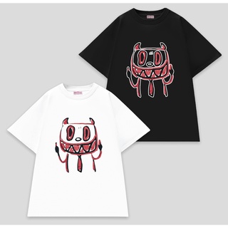 Áo Thun Cotton Unisex Form Rộng Tay Lỡ Oversize DEVIL
