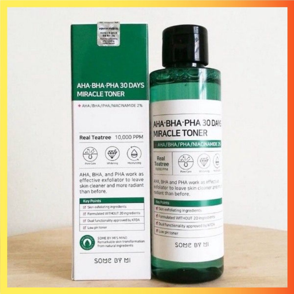 Toner Dưỡng Ẩm Làm Sạch Some By Mi AHA BHA PHA 30 Days Miracle Toner ๖ⓢ