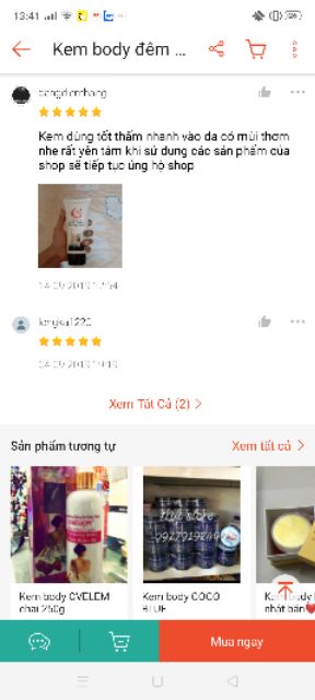 Kem body đêm SuMi Night handmade | BigBuy360 - bigbuy360.vn