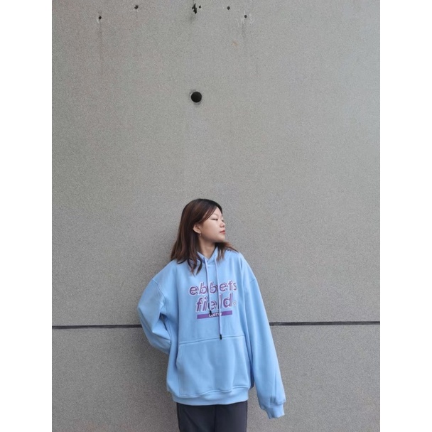 Áo Hoodie Nỉ Bông Tay Dài Túi Bụng Unisex EBBETS FIELD
