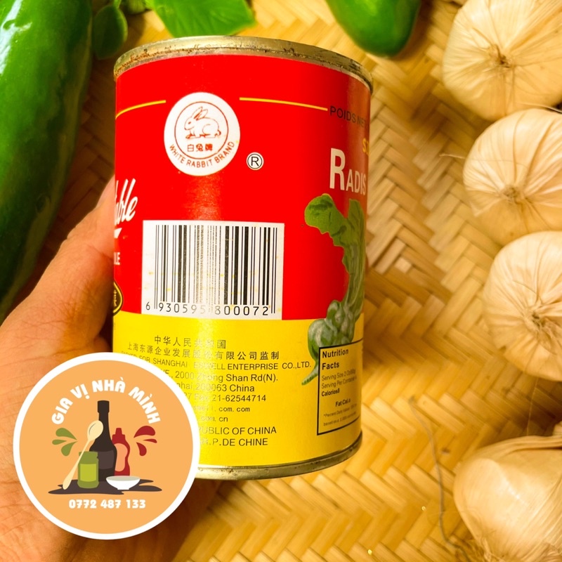 CẢI TỨ XUYÊN  CẢI LON ĐÓNG HỘP 340GR