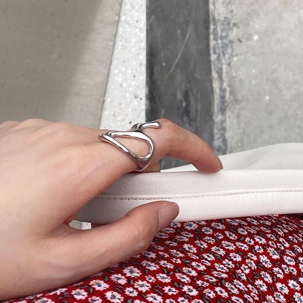 Nhẫn Hình Học Đơn Giản Thời Trang Cá Tính Có Thể Điều Chỉnh|Nhẫn Thiết Kế Độc Đáo Phong Cách Đường Phố Cá Tính