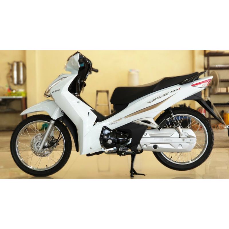 Tem rời dán xe wave125- future125 trắng cao cấp tem xe dep