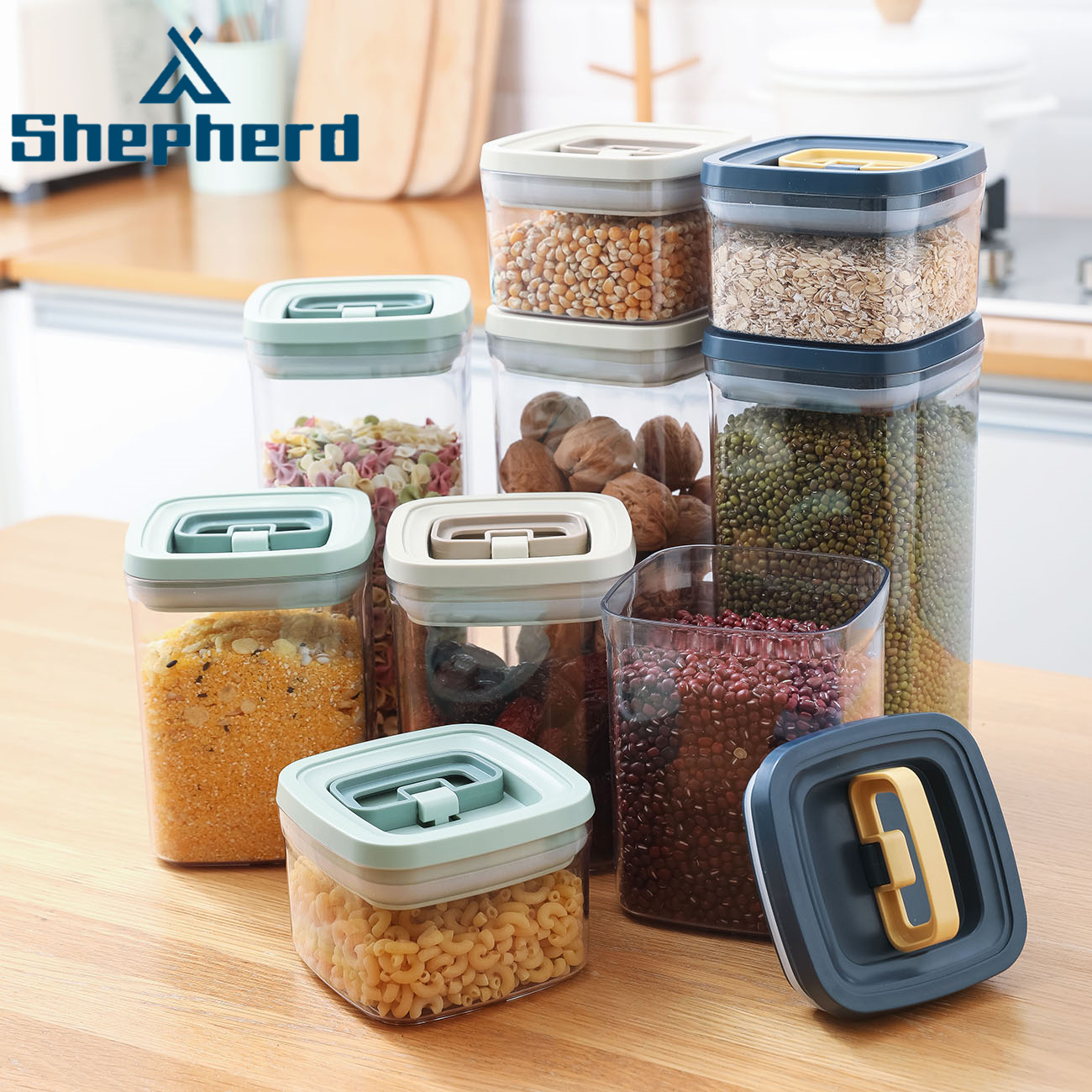 Shepherd Sealed Moisture-Proof Mothproof Transparent Buckle Condiment Storage Box