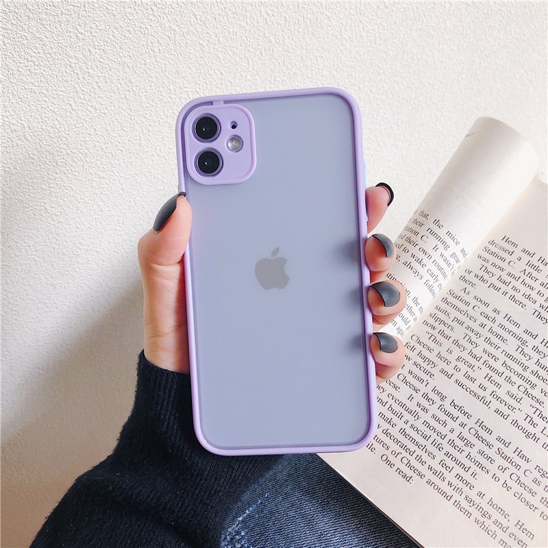 Ốp Onion nhám bảo vệ camera màu pastel dành cho iPhone 7 8 7 Plus 8 Plus X Xs Xr XsMax iPhone 11 11 Pro 11 Promax