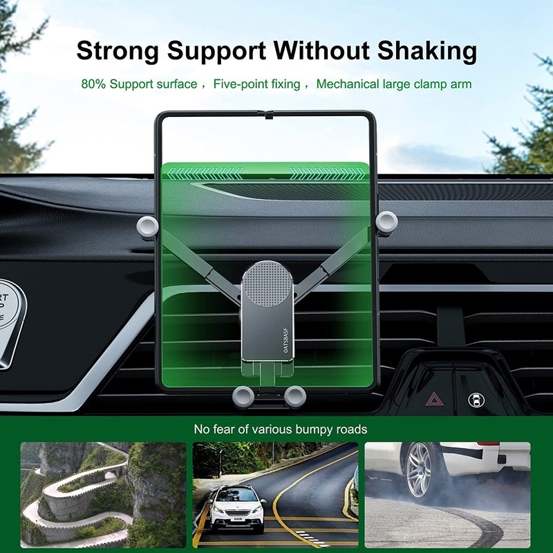 Giá Đỡ Điện Thoại Bằng Hợp Kim Nhôm Gắn Lỗ Thông Gió Xe Hơi Siêu Bền Chống Sốc Tiện Dụng
