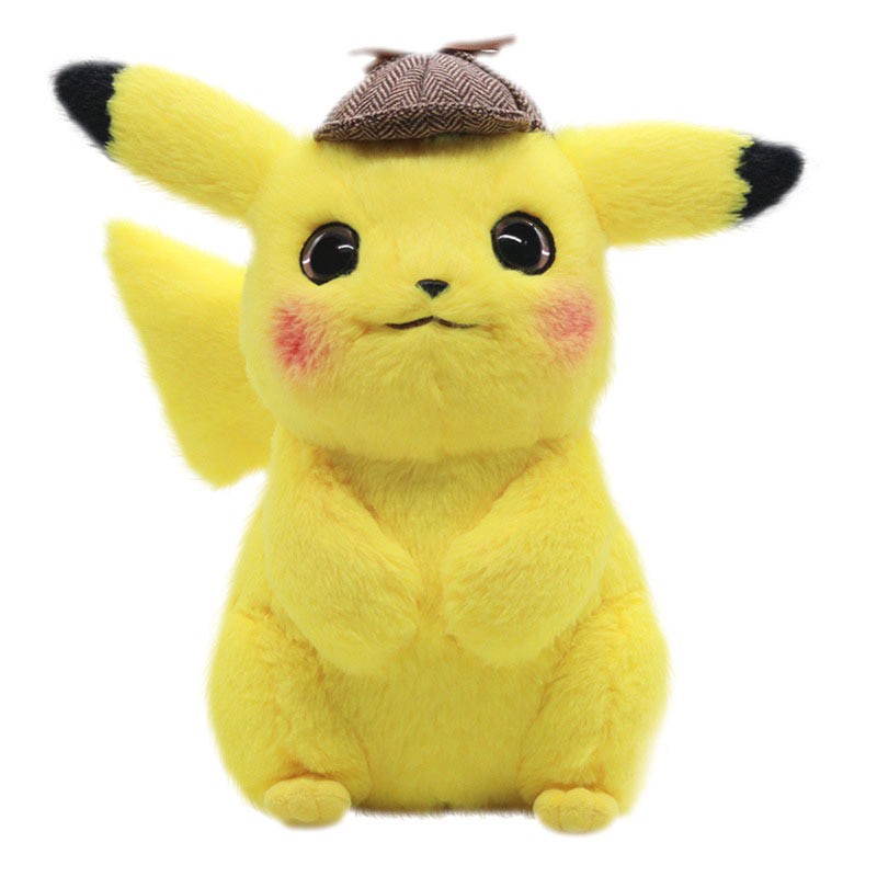 Thú Nhồi Bông Hình Thám Tử Pikachu 28cm Dễ Thương