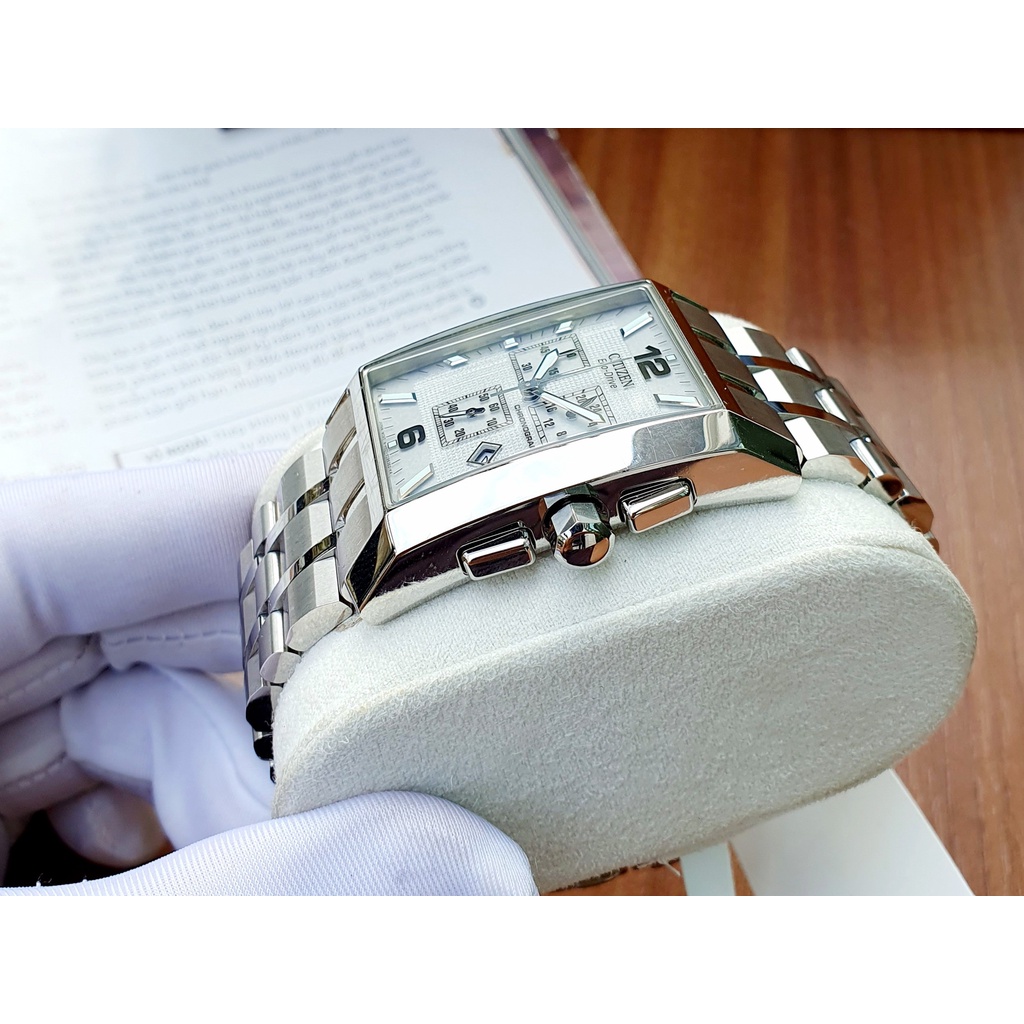 Đồng hồ nam chính hãng Citizen Eco_Drive AT0910 Chronograph Largo - Máy Quartz pin - Kính cứng