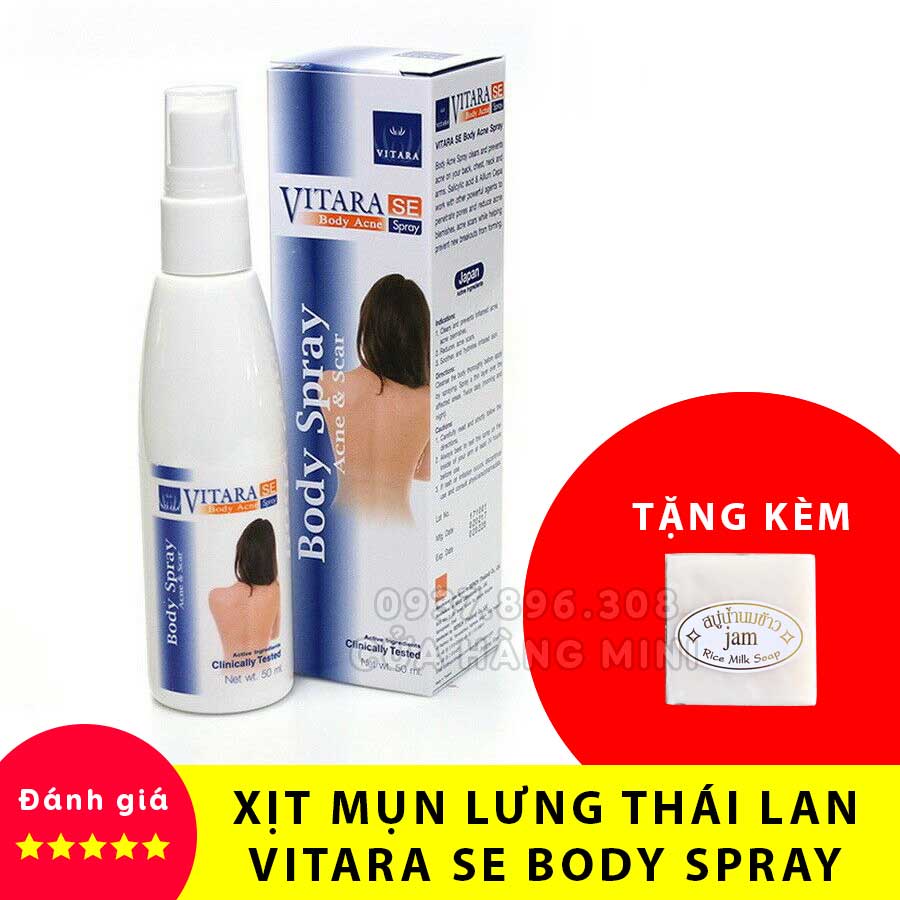 Dung Dịch Xịt Mụn Vùng Lưng Vitara Thái Lan