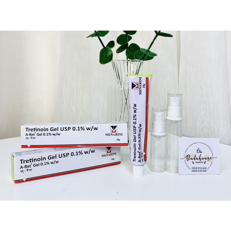 Tretinoin Gel USP Aret - Giảm mụn, mờ thâm nám, chống lão hoá 0.025%/0.05%/0.1%