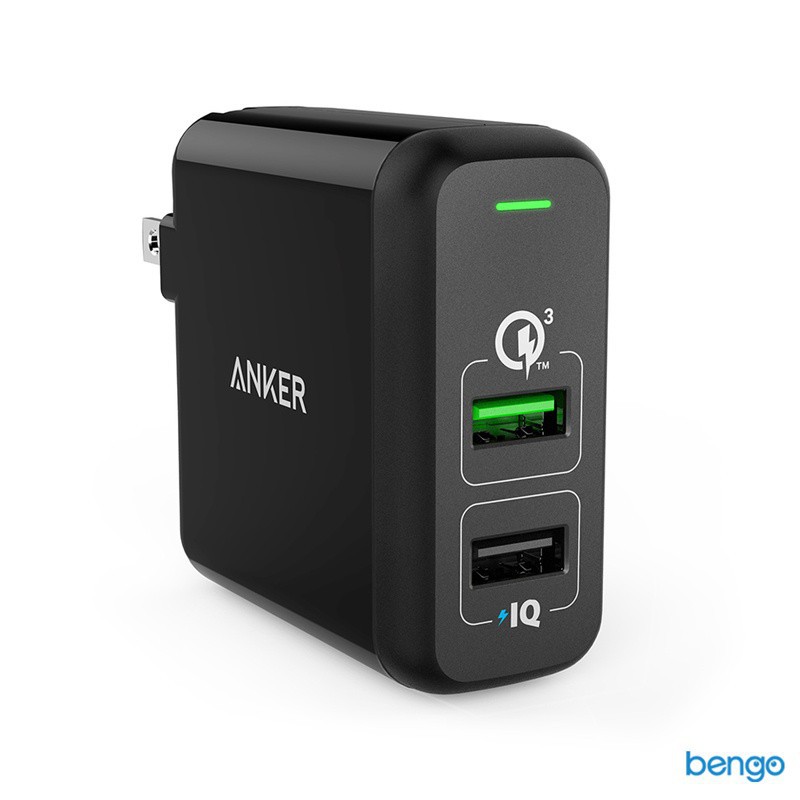 Sạc Anker 2 cổng 24w Quick Charge 3.0 và PowerIQ kèm cáp MicroUSB - Phụ Kiện Chi Hà