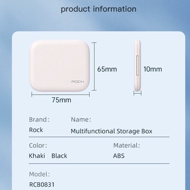 Combo tiện ích đa chức năng Rockspace sạc cho mọi dòng điện thoại laptop sạc nhanh nhỏ gọn -Hàng chính hãng