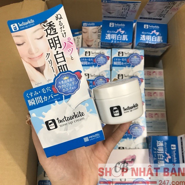 Kem Dưỡng Trắng Da nâng tông Instawhite Tone Up Cream Meishoku Nhật 50g