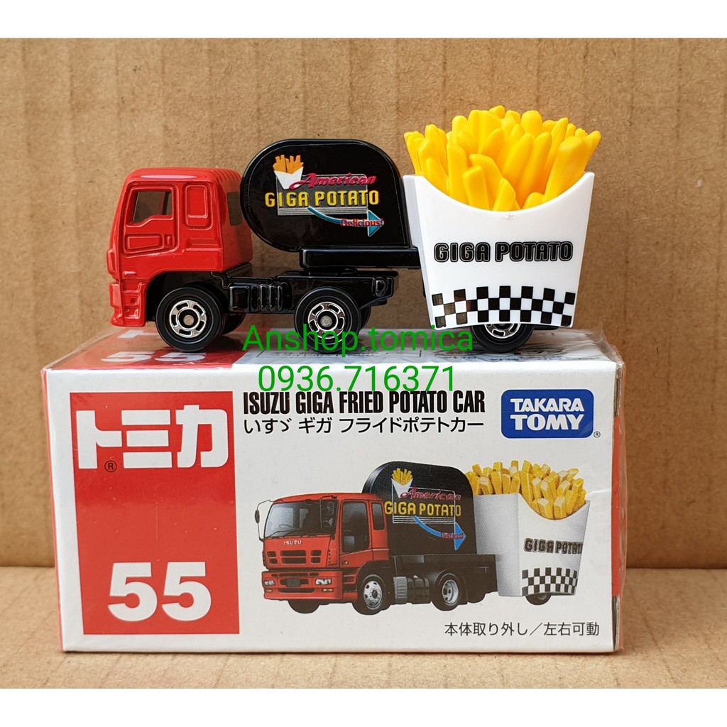 Mô hình xe chở khoai tây chiên tomica Nhật Bản No55