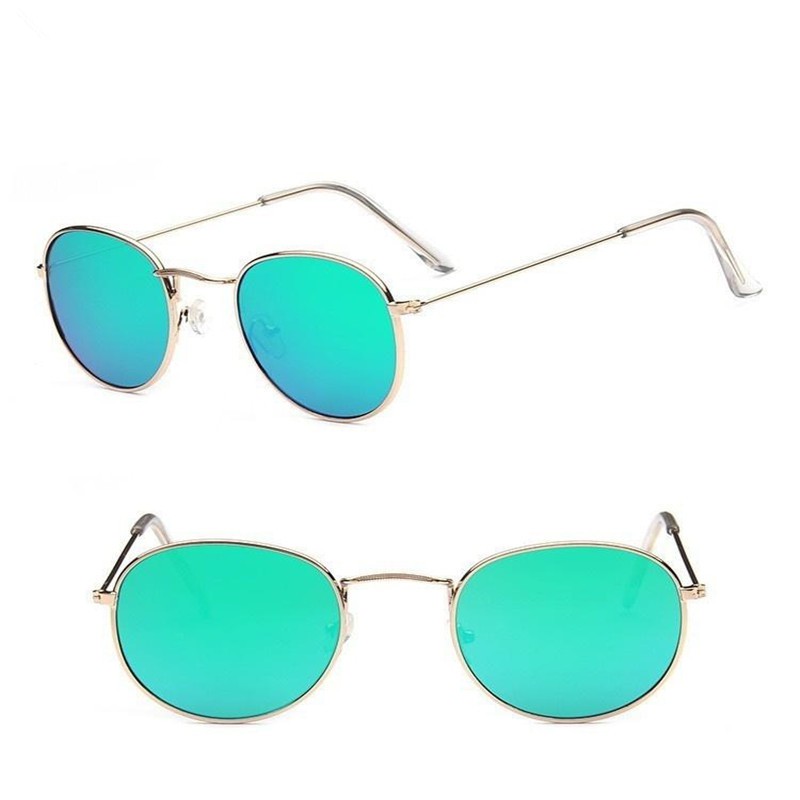 Thanh toán tại chỗ◆Fashion Retro Vintage Sun Glasses Round Metal Sunglasses Steampunk Men Women