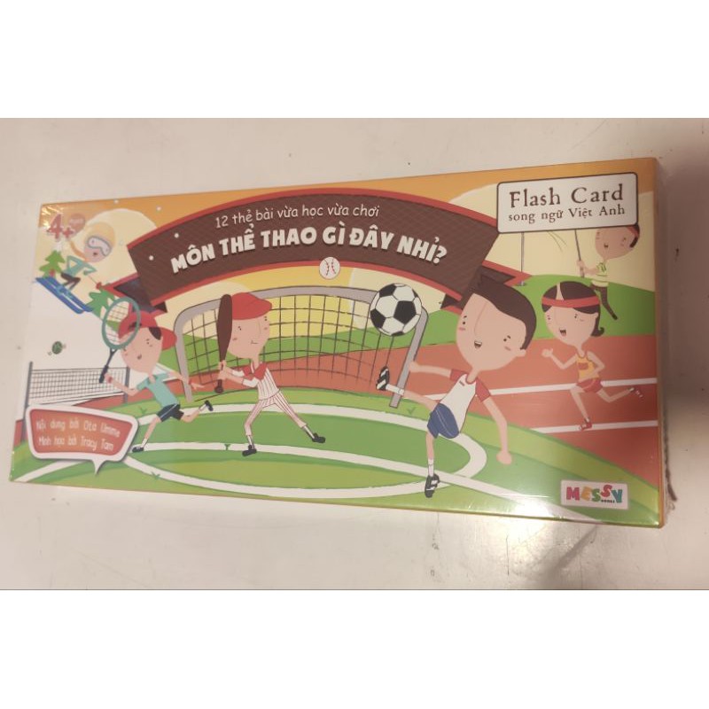 Bộ 12 flash cards song ngữ Anh Việt cho bé từ 4 tuổi