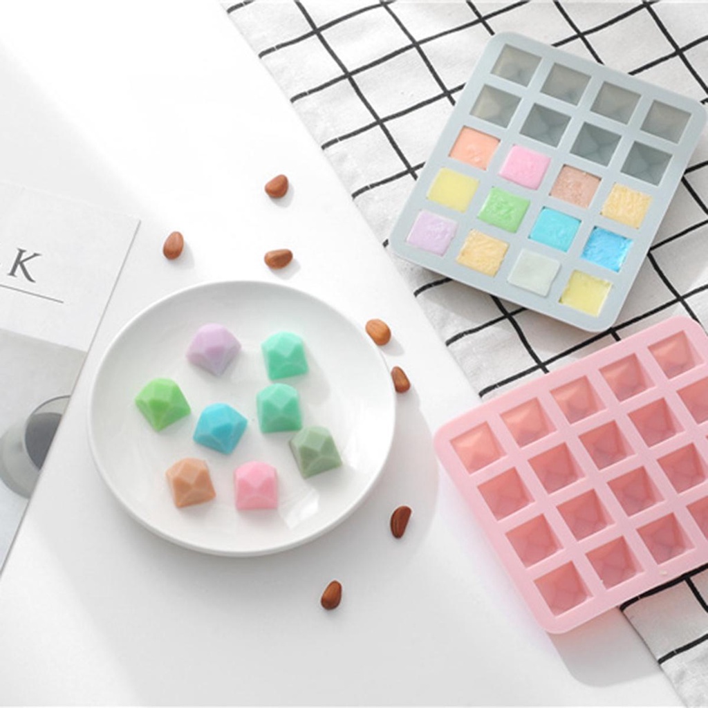 YIYU Khuôn Silicone Làm Đá / Xà Phòng 20 Ngăn Tiện Lợi