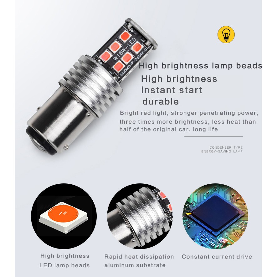 Bóng đèn LED phanh xe máy xe máy 1156 t15 t20 1157