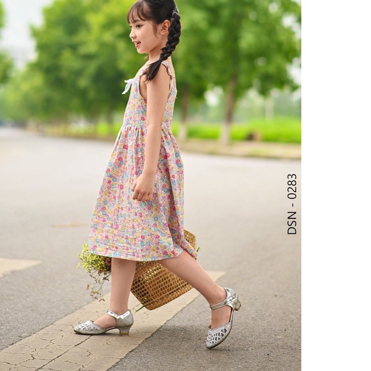 Đầm bé gái  G9oza 0283 , đồ cho bé với chất boil cottong siêu thoáng mát cho bé trong ngày hè