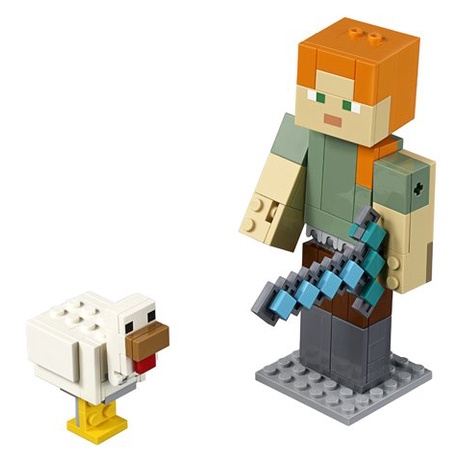 Đồ chơi lắp ghép Minecraft Mine Craft Big Fig Alex and Chicken 160pcs 21149