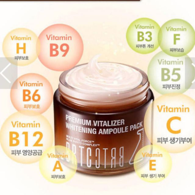 KEM DƯỠNG TRẮNG CHUYÊN ngừa NÁM BRTC PREMIUM WHITENING AMPOULE PACK 80g | BigBuy360 - bigbuy360.vn