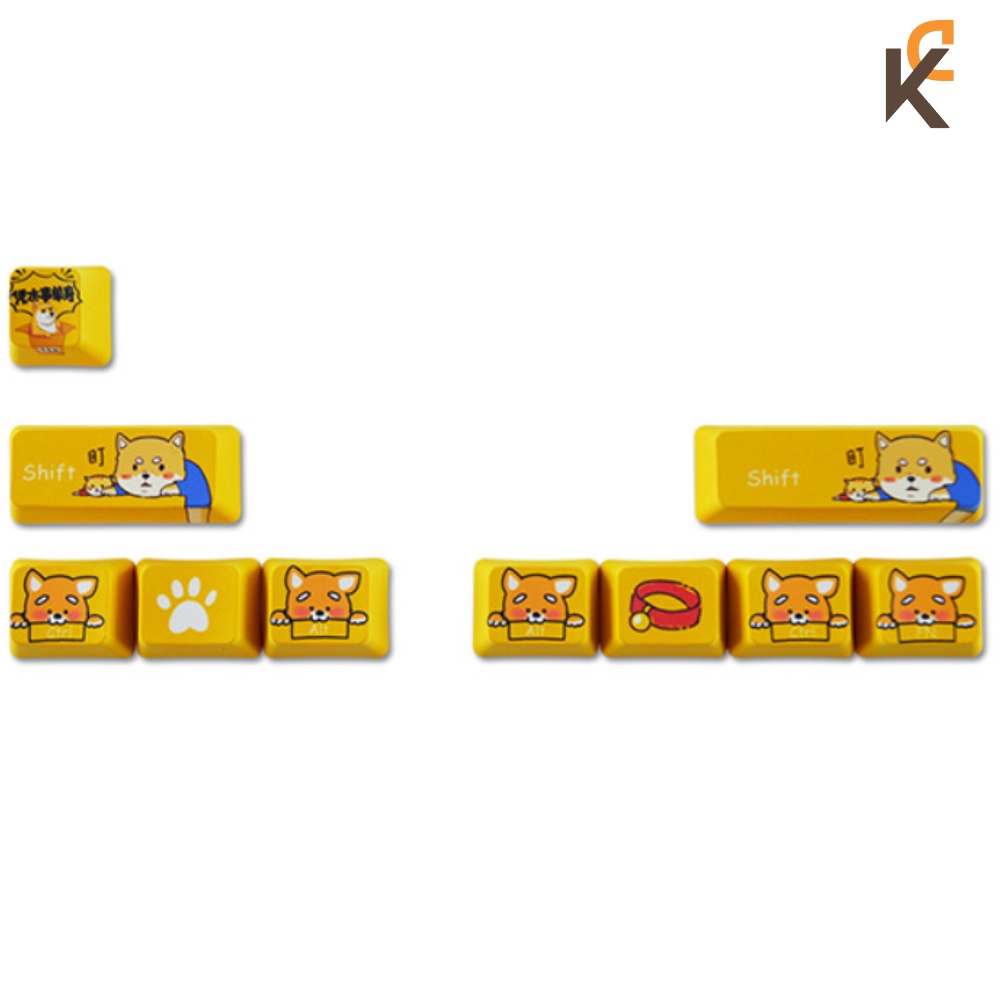 Keycap lẻ PBT mario, Pacman, Doraemon, Corgi cho bàn phím cơ - OEM profile