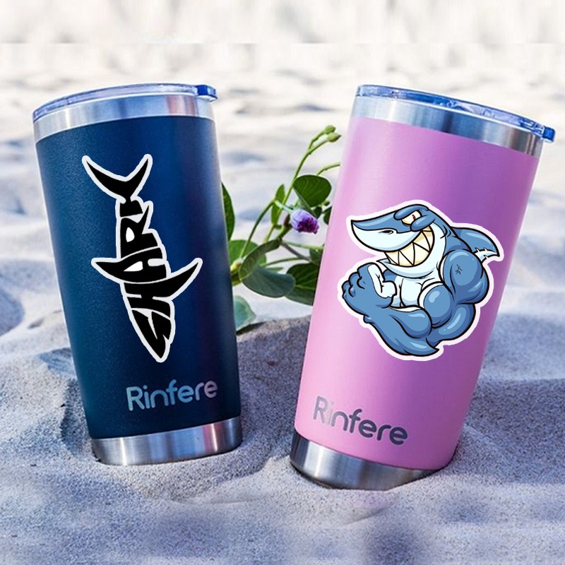 Set A4 Hình Dán Sticker Shark Cực Ngầu STKA412 | Decal Dán Chống Nước, Bền Màu Dán Đồ Dùng, Thiết Bị, Xe Cộ