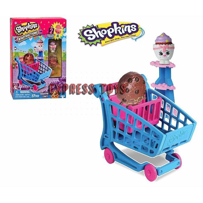 Shopkins Set 37 Khuôn Làm Bánh Kẹo Hình Xe Đẩy Mua Sắm