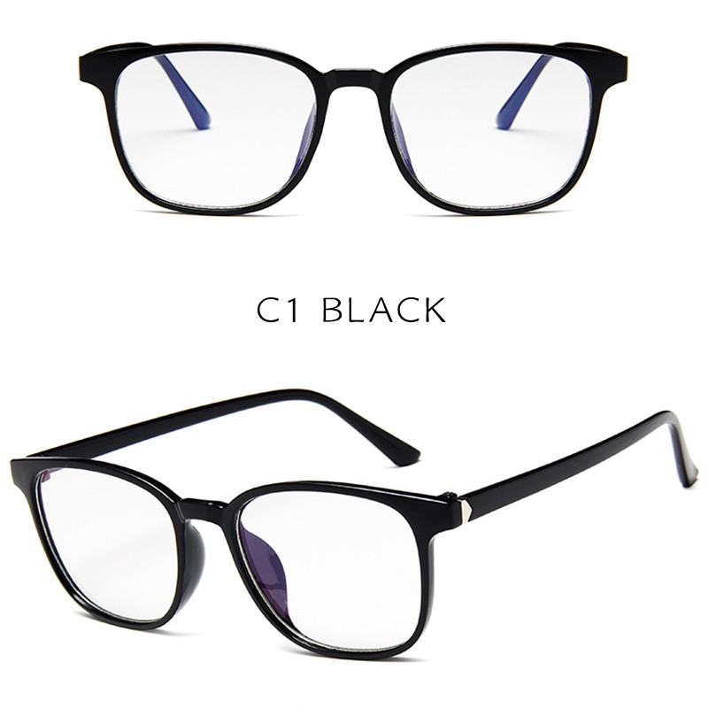 Hàng Có Sẵn Kính Mát Gọng Vuông Phong Cách Retro Hàn Quốc Cho Nam / Nữ