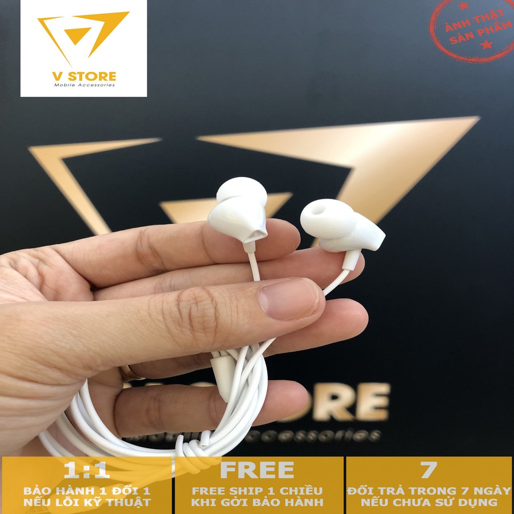 Tai nghe có dây Hoco M60 M40 có mic đàm thoại dùng cho iphone samsung oppo xiaomi - màu đen/ trắng tn1[hoco đà nẵng]